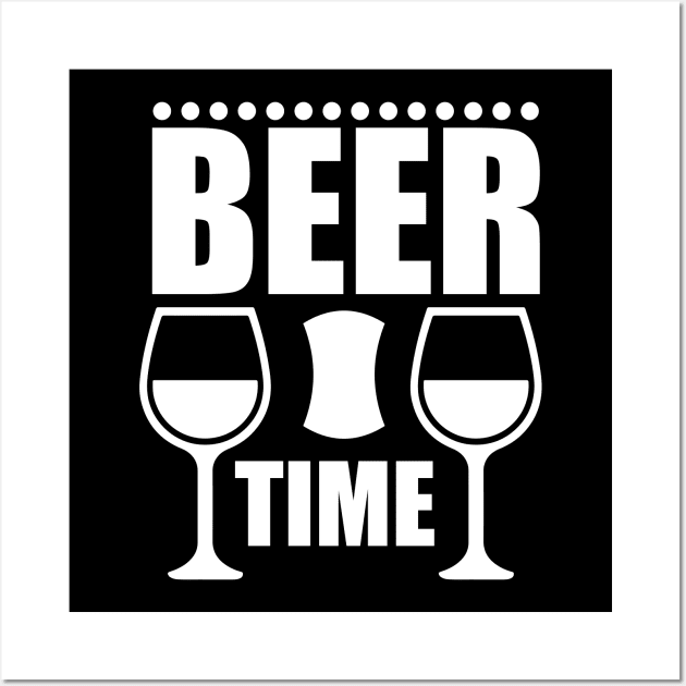 Beer Time T Shirt For Women Men Wall Art by Pretr=ty